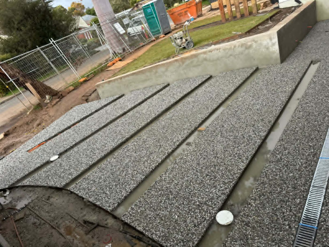 Exposed Aggregate Steps Adelaide